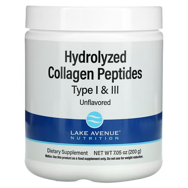 lake avenue nutrition hydrolyzed collagen peptides 200 gr
